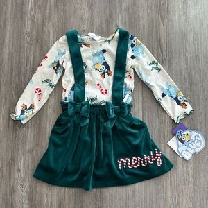 Bluey Christmas Skirt Outfit
